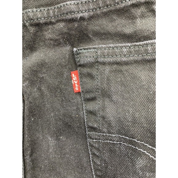 Levi's Strauss 501 Denim Jeans Men's Size 38X32 Black Button Fly Straight Dark - Picture 11 of 16